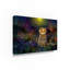 «Night Cat 1» par Juriel, impression sur toile tendue-25331906