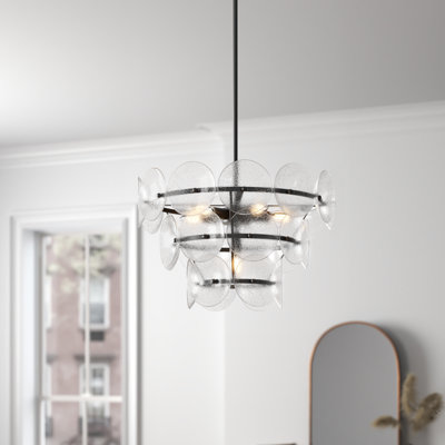 Boyle 6 - Light Dimmable Tiered Chandelier