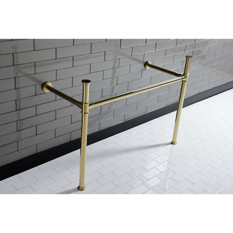 Kingston Brass Imperial Stainless Steel Console Legs, Polished Brass