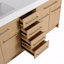 Freestanding Bathroom Vanity 72" Wide Double Basin, With Double Resin Sink, 4-Soft-Close Door And 6-Soft-Close Drawer