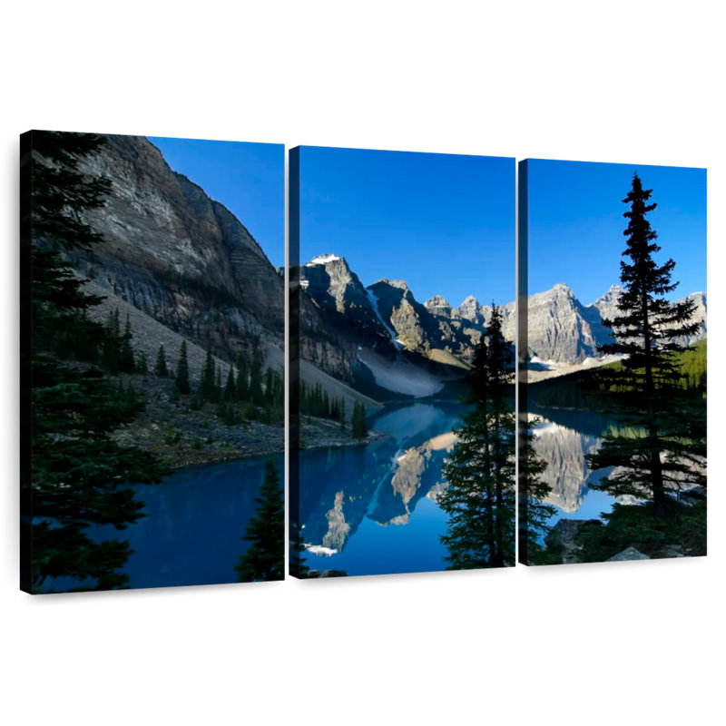 Alvord Peaceful Moraine Lake, H 24 po x l 38 po