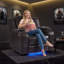 Fauteuil inclinable en similicuir de 38 po de largeur Lamica-5053873