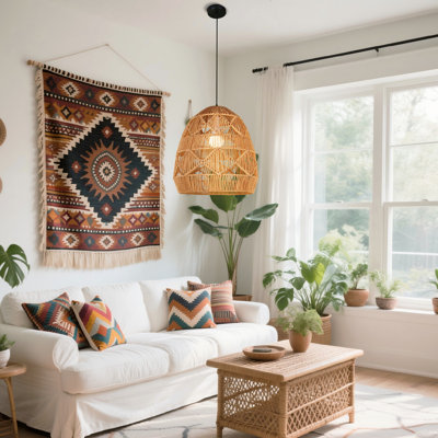 Braylen - Light Rattan Chandelier Dimmable