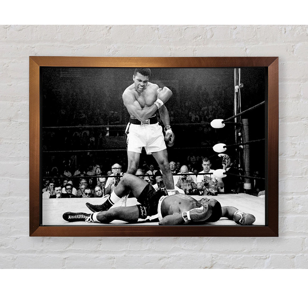 Muhammad Ali Knockout Gerahmter Druck