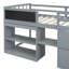 Lit mezzanine polyvalent avec plusieurs composants fonctionnels pour optimiser l'espace-1230943795