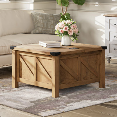 Farmhouse TV Stand And Coffee Table Set Of 2, Entertainment Centre For Tvs Up To 85",Vintage Oak