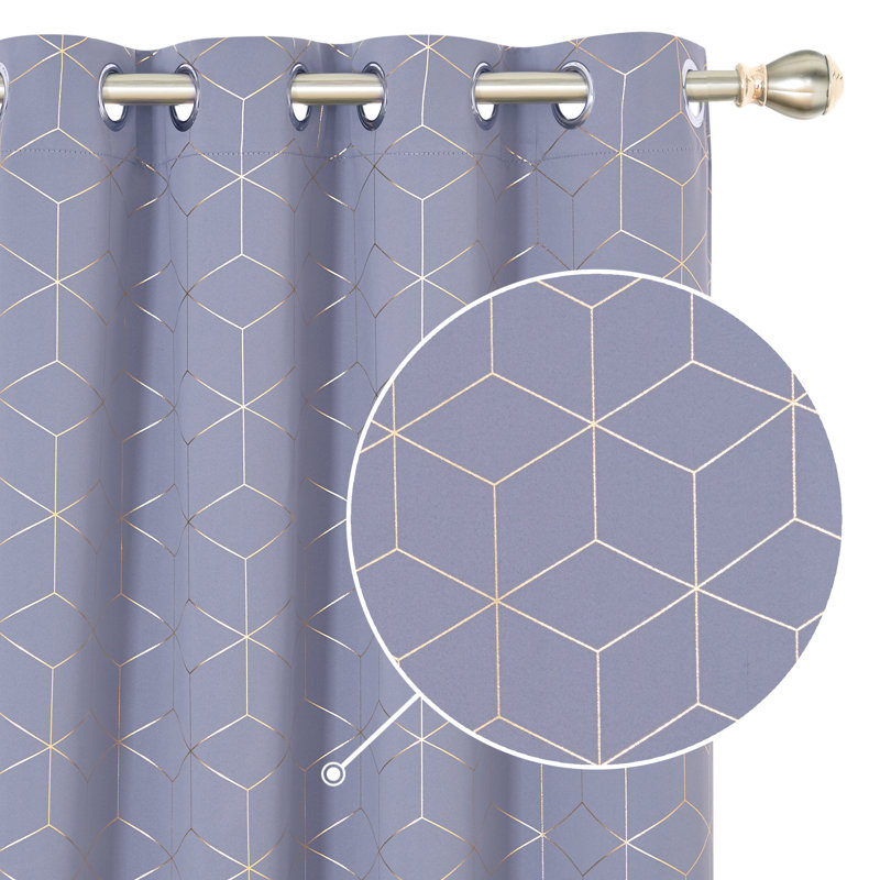 Malone Room Darkening Thermal Curtain, Light Purple, Width 132 x Drop 183cm