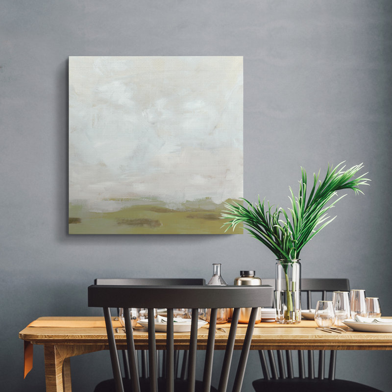 « moss horizon ii »-impression sur toile, H 16 po x l 16 po x 1,5 po
