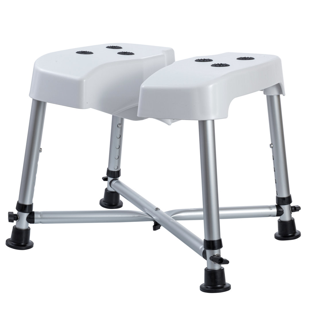 Professional Grade Adjustable Bathroom Shower Stool Chair MyGift