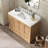 48" Functional Bathroom Vanity With Soft Close & Backsplash, No Assembly Needed & Easy To Clean-1504531306