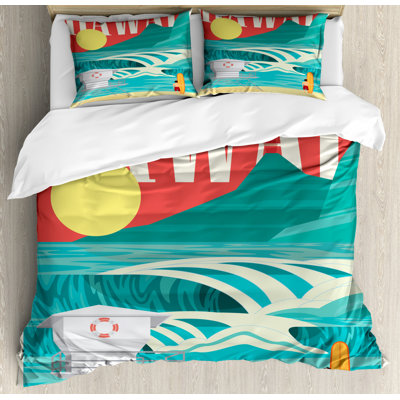 Coastal Polyester Duvet Cover