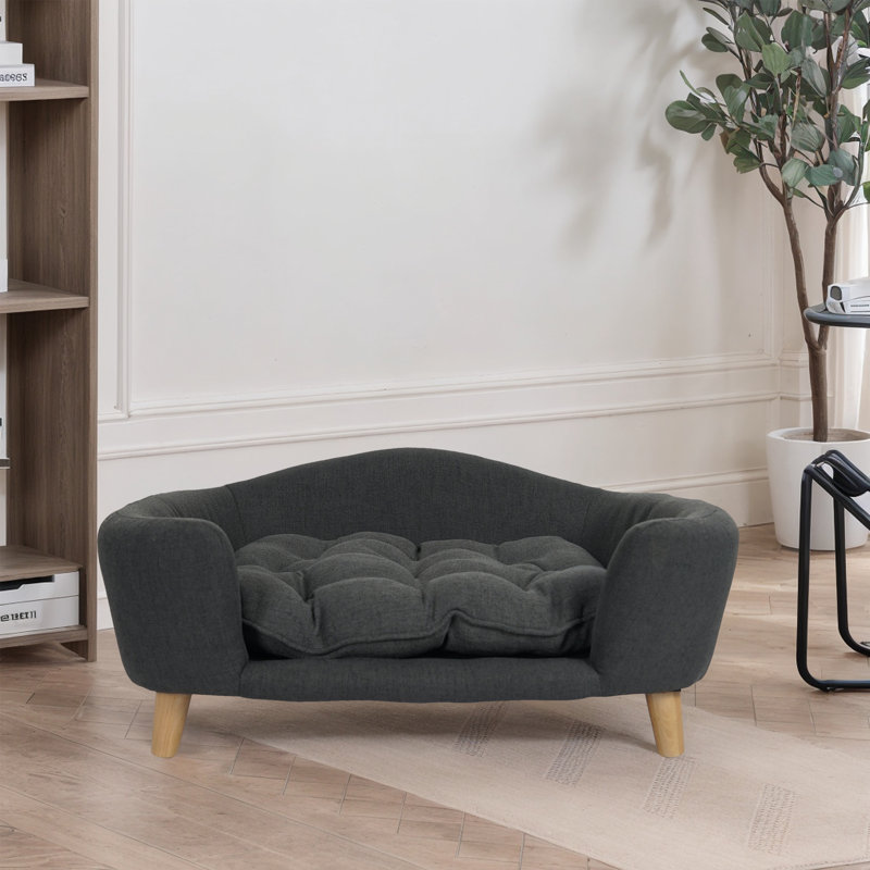 Polyester Foam Pet Sofa Bed (cat,dog), Gray