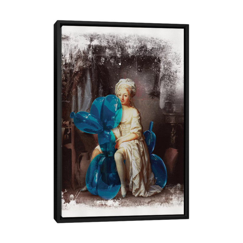 « pet », impression sur toile, H 26 po x l 18 po x P 1,5 po, Toile avec cadre noir