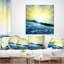 Coussin imprimé «Winter with Blue Waters At Sunset - Sea & Shore»-30720497-30720500