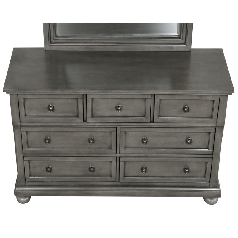 Tudor 60'' W 7 - Drawer Dresser, Gray