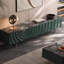 Meuble télé en marbre clair luxueux-122530348
