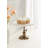 Engles Round Adjustable-Height Marble Cake Stand