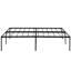 Structure de lit en métal noir très résistant, installation facile, utilisation silencieuse, statique de 1000 livres, lattes en acier robustes pour le matelas, propreté sous le rangement, fixation des trous pour les jambes, simple et rapide-646474211