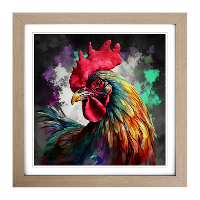 Rooster Digital - Framed Print