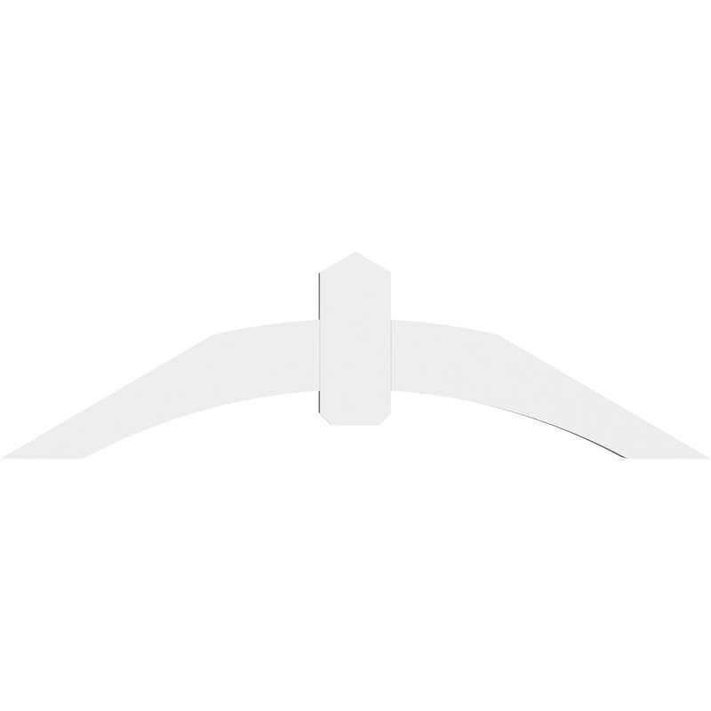 Support pour pignon en PVC Archdale, H 17,5 po x l 60 po (pas 7/12), P 4 po x F 6 po