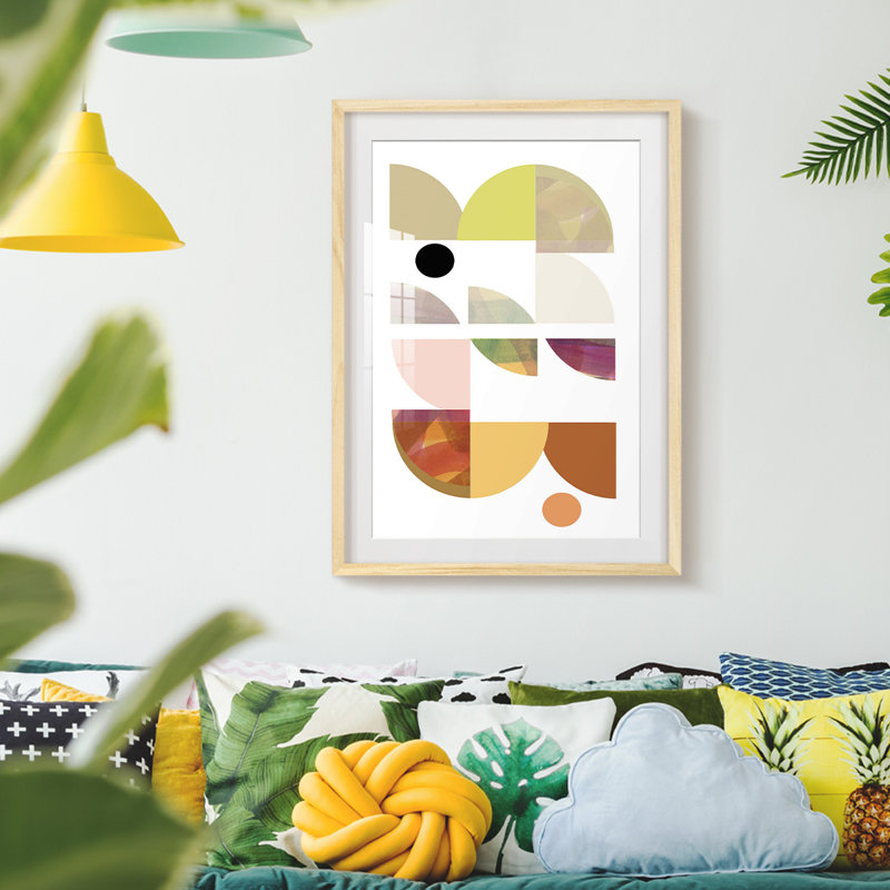 Dorset Shapes III - Impression encadrée, Naturel, H 28,5 po x l 20,5 po