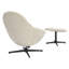 Cayliana Upholstered Swivel Accent Chair with Footstool-1729117293