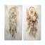 Capteur de rêves enchanteur beige - ensemble de 2 décorations murales en métal Dream Catcher-1930151873
