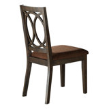 Jameson Brown Fabric & Espresso Finish Side Chair (Set of 2)