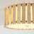 14'' LED Light Wooden Flush Mount Ceiling Light