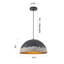 1 - Light Black/White Pendant