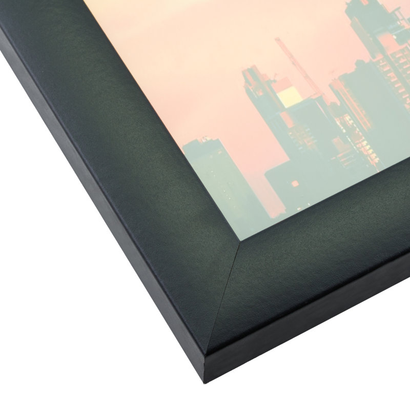 Rogerick Black Matte Picture Frame with Mat, 8.5" x 11" Matted to 6" x 9"