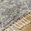 Tapis gris / brun en laine noué à la main Talon-84443627