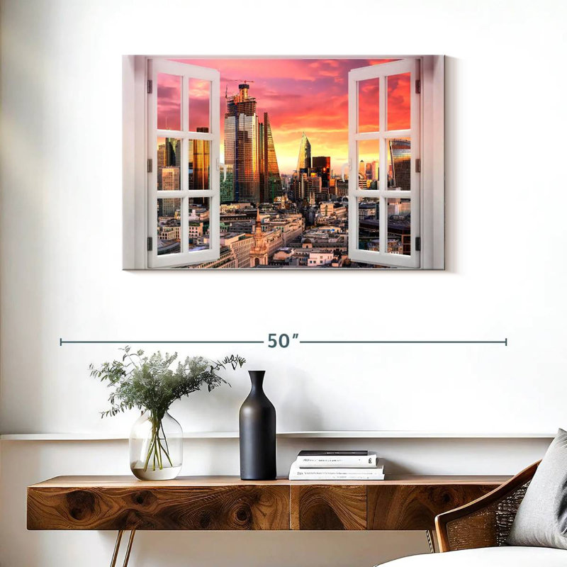Sireci Window To London, 24" H x 36" W