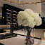 White Hydrangeas In Clear Glass Cylinder Vase-875334990-875334977