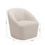 Chaise pivotante rembourrée Boucle