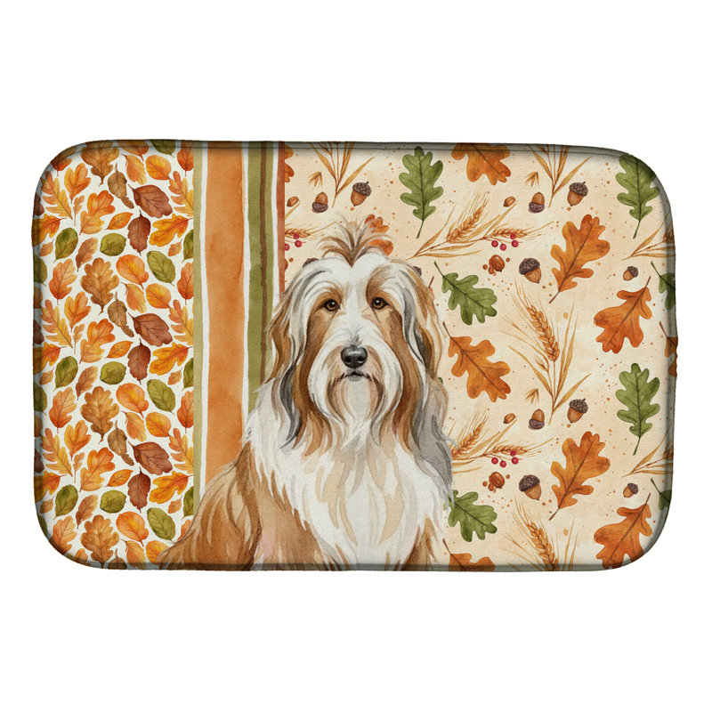 Tapis de séchage d'automne Fawn Beardy Collie