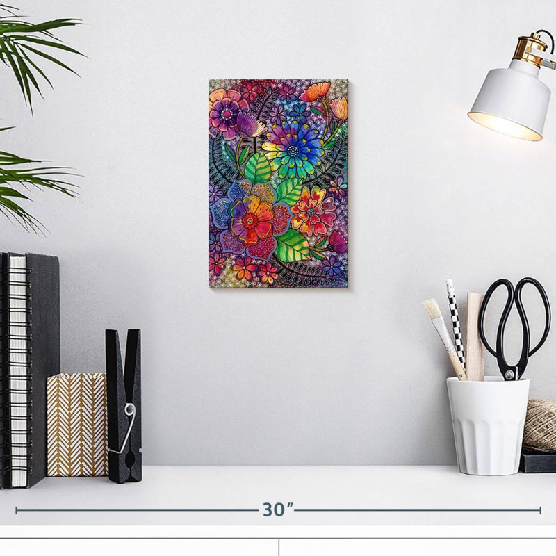 Harnek Bohemian Blooms II, H 12 po x l 8 po