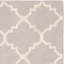 Tapis gris en laine et coton tissé à la main Rodgers-637014411