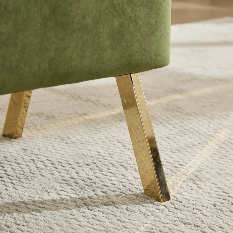 Chaises d'appoint Modern Barrel (ensemble de 2), Vert