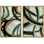 «Black White Geometric Landscape Collage Abstract Shapes», 2 pièces sur toile-99015862-99015860