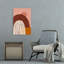 Coucher de soleil abstrait, paysage biologique moderne, art mural montagne-1761957318