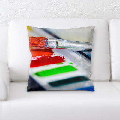 Maggiel Sharp Colors Throw Pillow