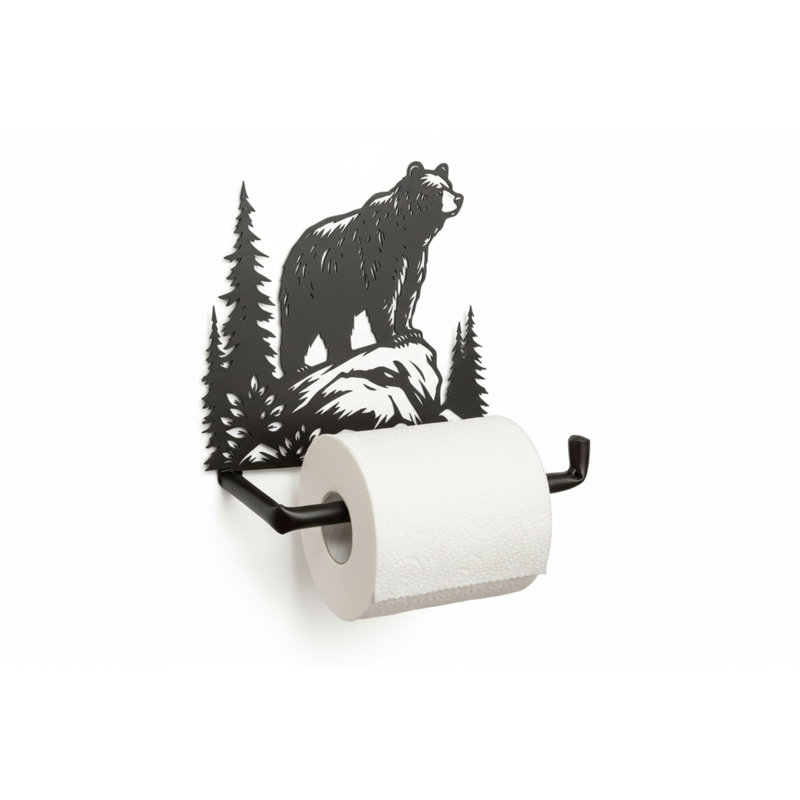 BEAR ON ROCK T/P HOLDER