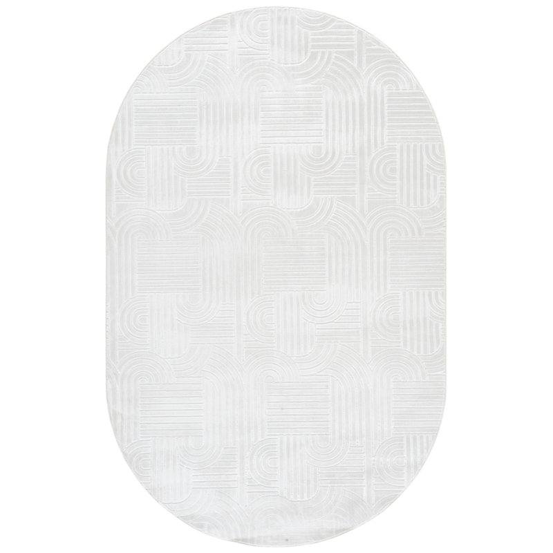 Loft 600 Performance Abstract Indoor Rug, Oval 5' x 8'
