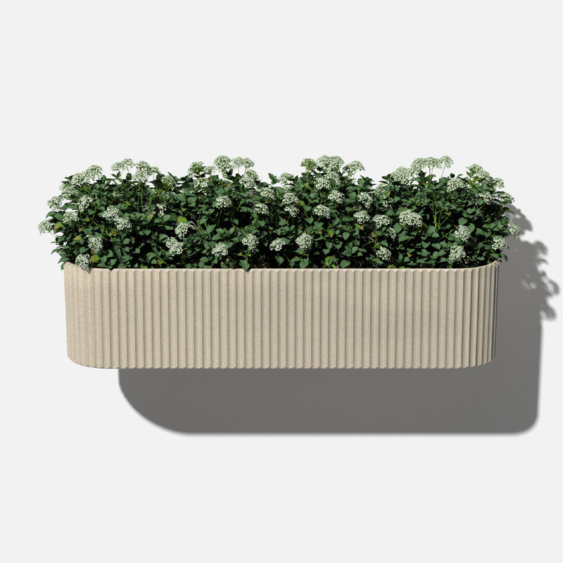 Veradek Demi Series Railing Planter 36" Planter, 1, Sand