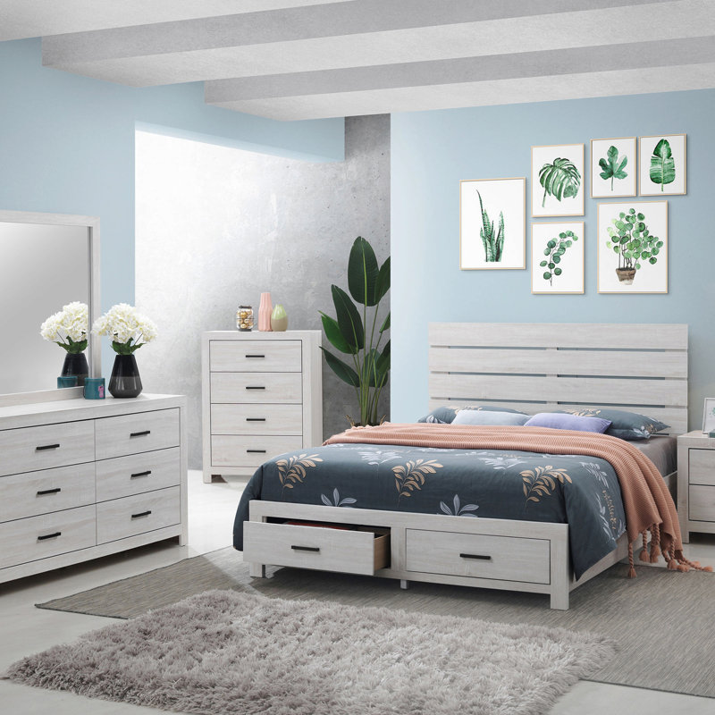 Commode 6 tiroirs, Blanc