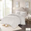 Édredon en médaillon de coton gris très grand / très grand pour une chambre romantique-120945187-120945186