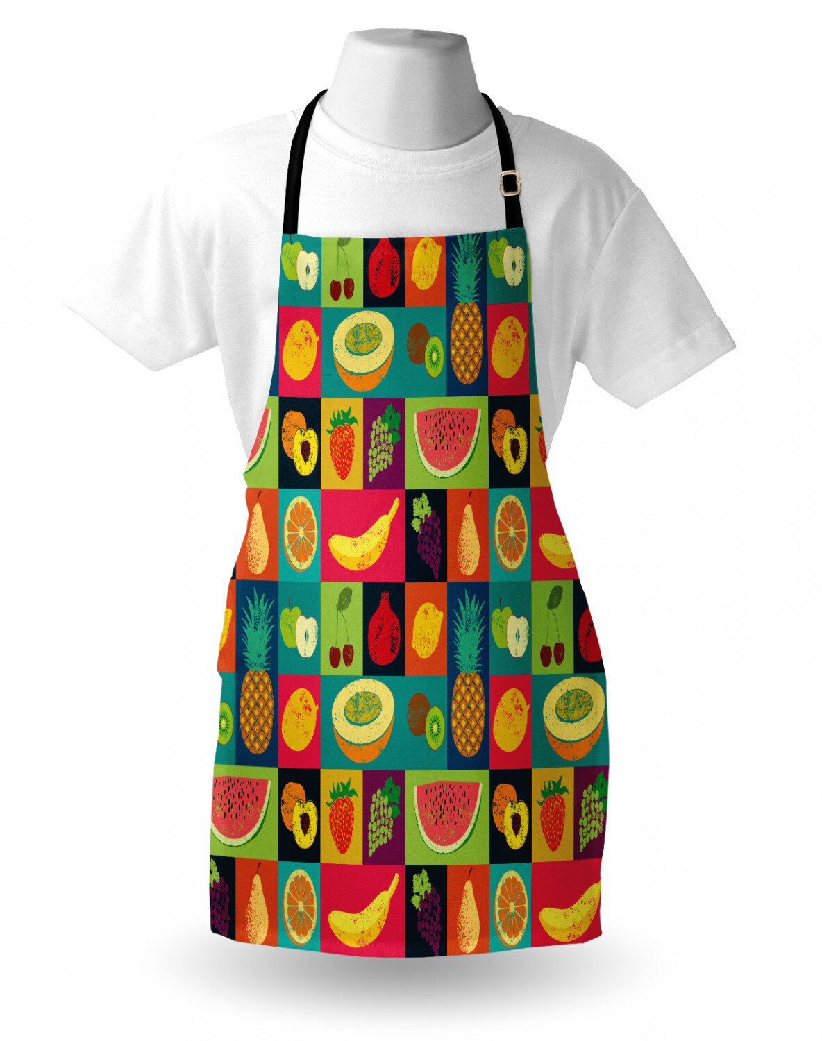 Saro Criss Cross No-Tie Striped Apron