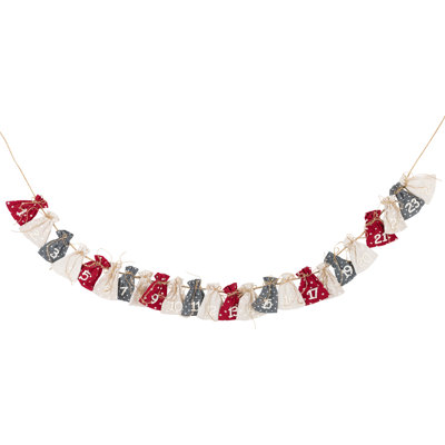 Count Down to Christmas Gift Bags Garland - 6.5'