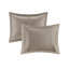 Ensemble d'édredon 7 pièces Charmeuse en polyester taupe-125341081